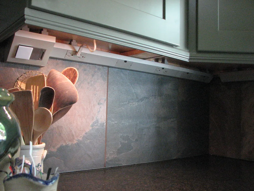 Legrand under-counter lighting and outlets without backsplash cuts by Annette McCleery Building Design - Photo 4