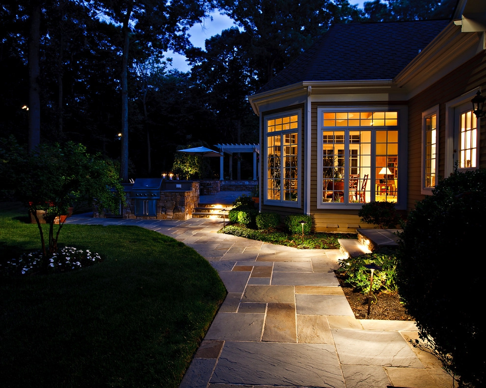 Cherry Hill Patio with Unique Fire Pit by Beechwood Landscape Architecture And Construction - Photo 24