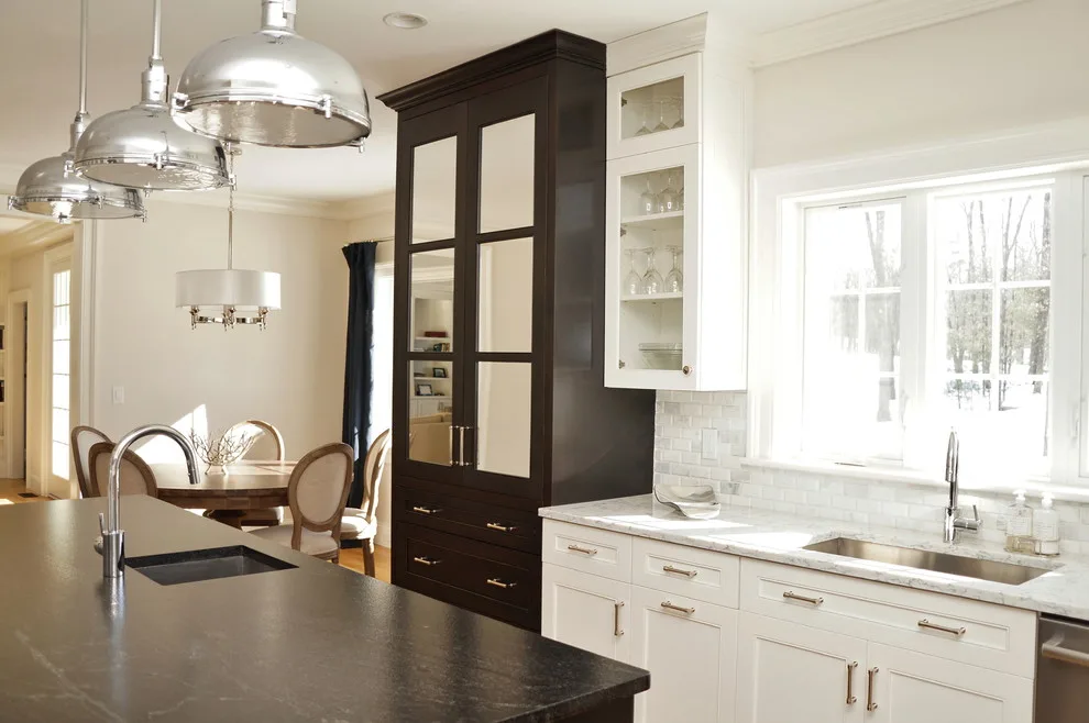 Contemporary Monochrome Kitchen by Taylor Made Cabinets, Leominster MA - Photo 7