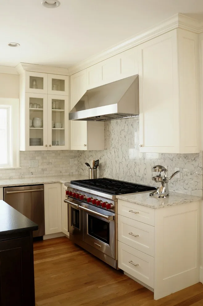 Contemporary Monochrome Kitchen by Taylor Made Cabinets, Leominster MA - Photo 6