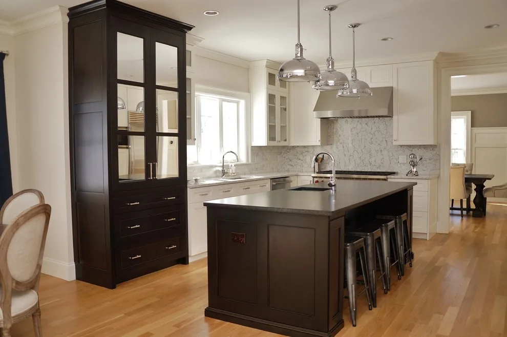 Contemporary Monochrome Kitchen by Taylor Made Cabinets, Leominster MA - Photo 2