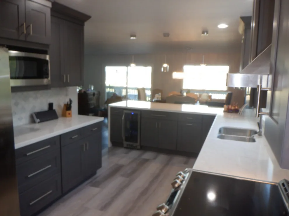 La Mesa Fresh Kitchen with Waterfall Countertop by Build It Consulting & Construction - Photo 3