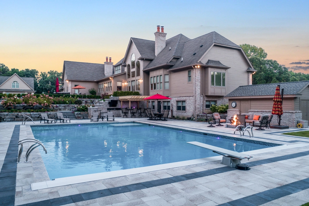 Brighton, MI - Pool Backyard Landscape Design & Install by Troy Clogg Landscape Associates - Photo 40