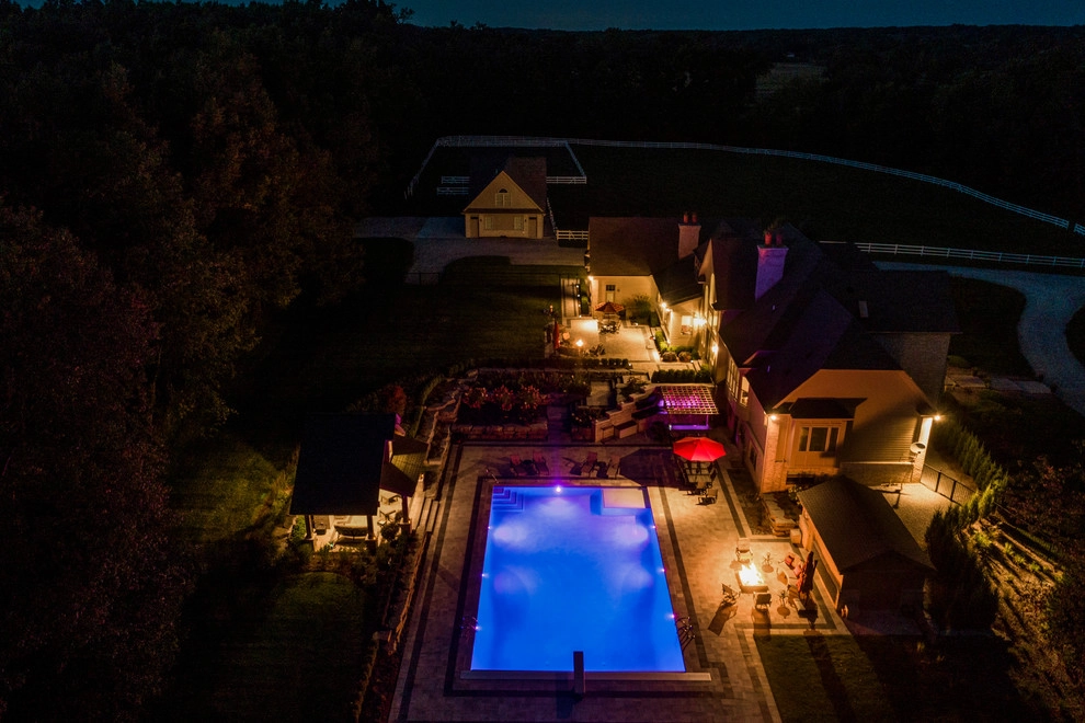 Brighton, MI - Pool Backyard Landscape Design & Install by Troy Clogg Landscape Associates - Photo 12