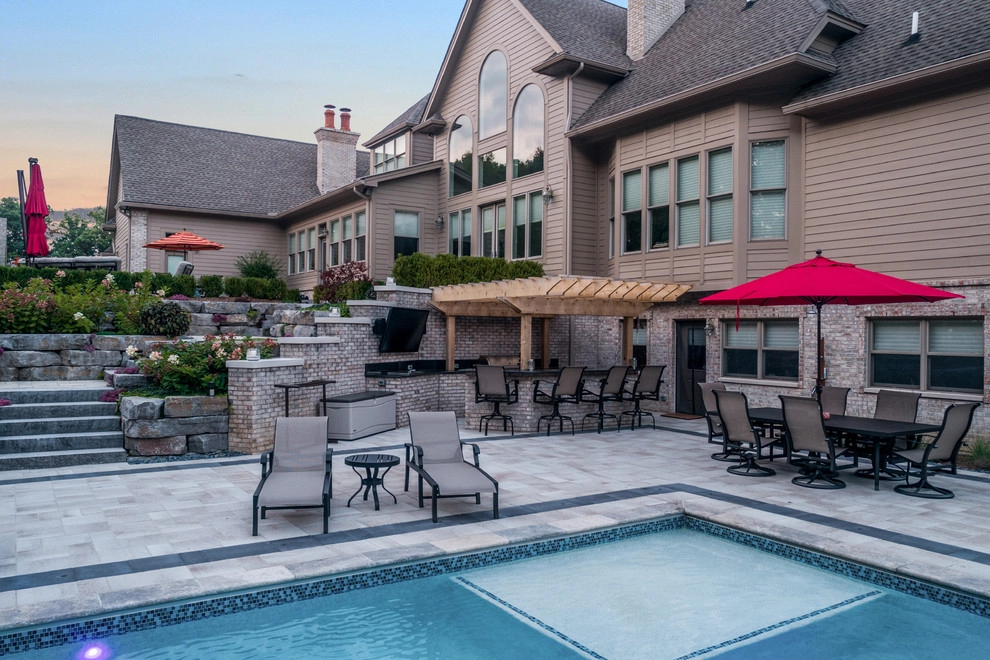 Brighton, MI - Pool Backyard Landscape Design & Install by Troy Clogg Landscape Associates - Photo 41