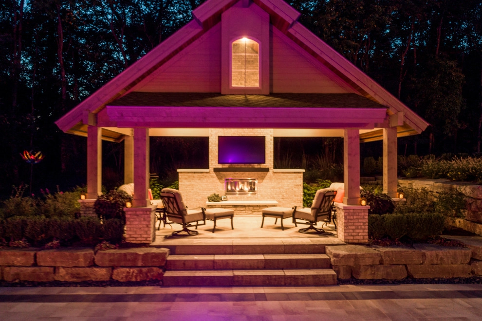 Brighton, MI - Pool Backyard Landscape Design & Install by Troy Clogg Landscape Associates - Photo 35