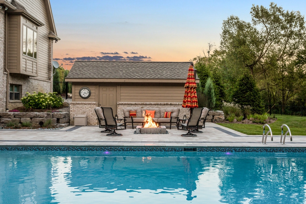 Brighton, MI - Pool Backyard Landscape Design & Install by Troy Clogg Landscape Associates - Photo 10