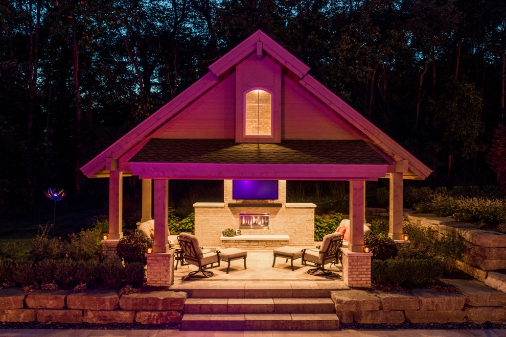 Brighton, MI - Pool Backyard Landscape Design & Install by Troy Clogg Landscape Associates - Photo 4