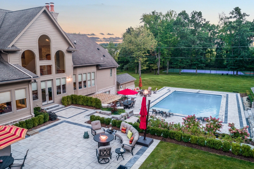 Brighton, MI - Pool Backyard Landscape Design & Install by Troy Clogg Landscape Associates - Photo 5