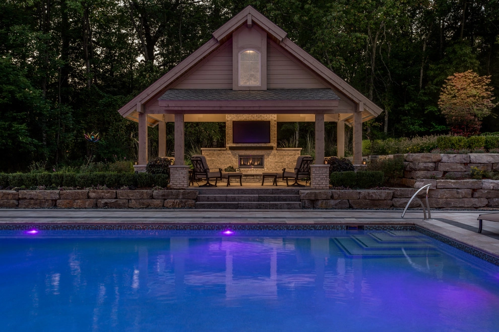 Brighton, MI - Pool Backyard Landscape Design & Install by Troy Clogg Landscape Associates - Photo 37