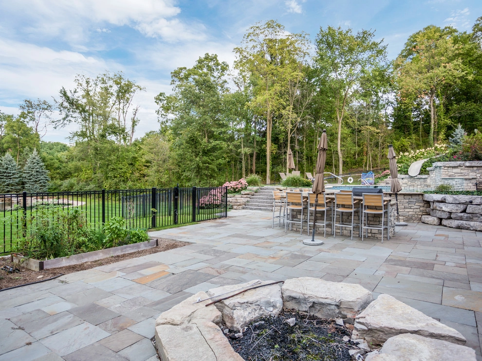 Milford, MI - Backyard Pool Bar Landscape Design & Install by Troy Clogg Landscape Associates - Photo 37