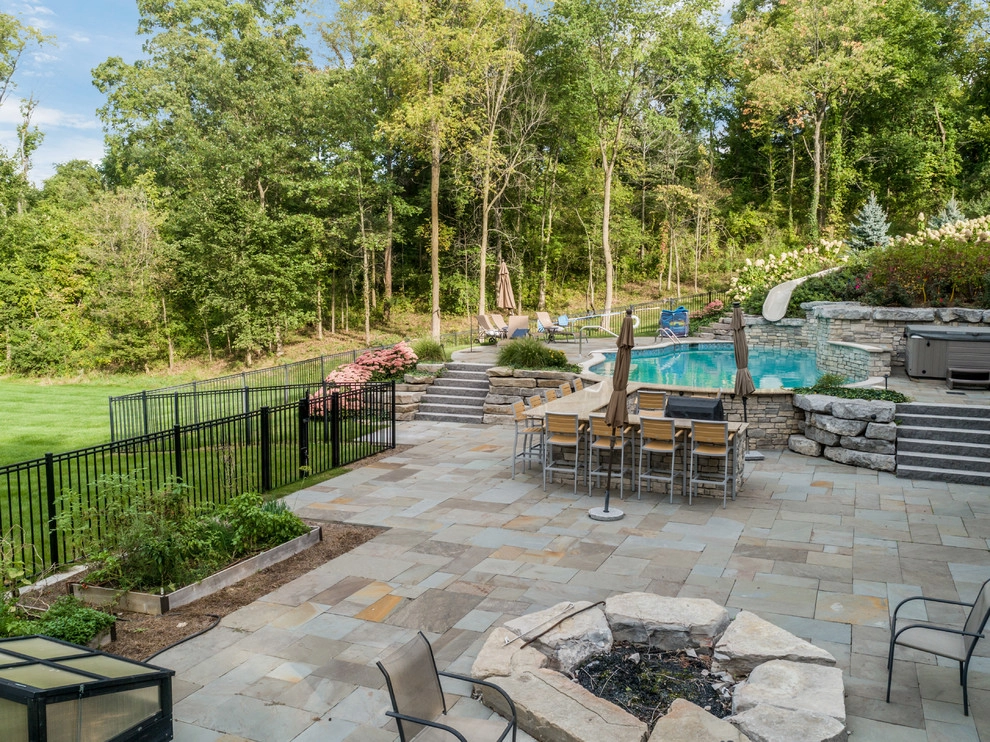 Milford, MI - Backyard Pool Bar Landscape Design & Install by Troy Clogg Landscape Associates - Photo 4