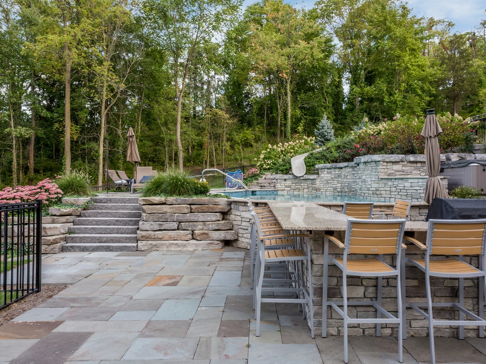 Milford, MI - Backyard Pool Bar Landscape Design & Install by Troy Clogg Landscape Associates - Photo 34