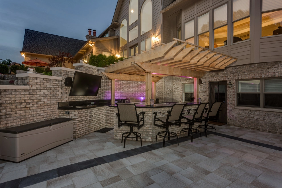 Brighton, MI - Pool Backyard Landscape Design & Install by Troy Clogg Landscape Associates - Photo 2