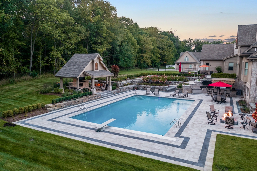 Brighton, MI - Pool Backyard Landscape Design & Install by Troy Clogg Landscape Associates - Photo 20