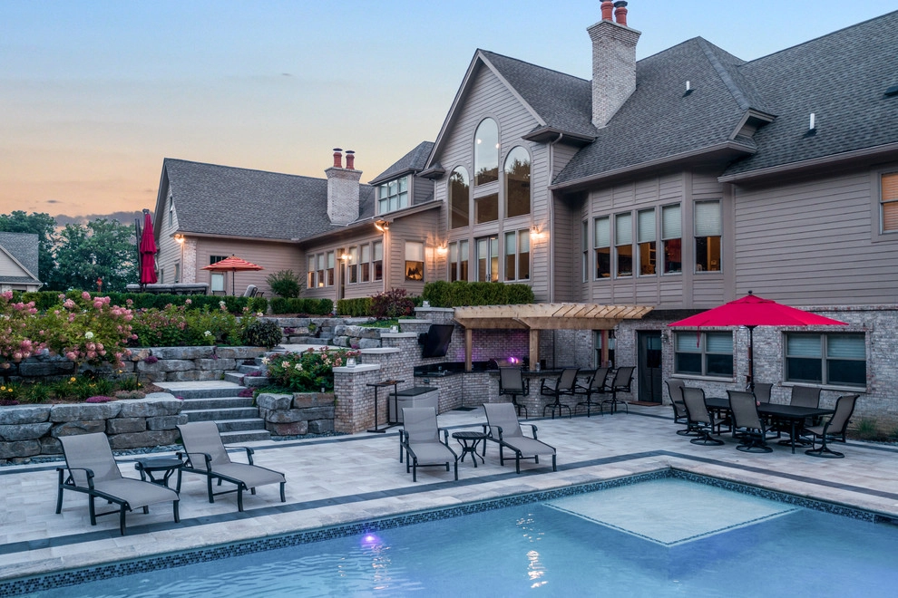Brighton, MI - Pool Backyard Landscape Design & Install by Troy Clogg Landscape Associates - Photo 33