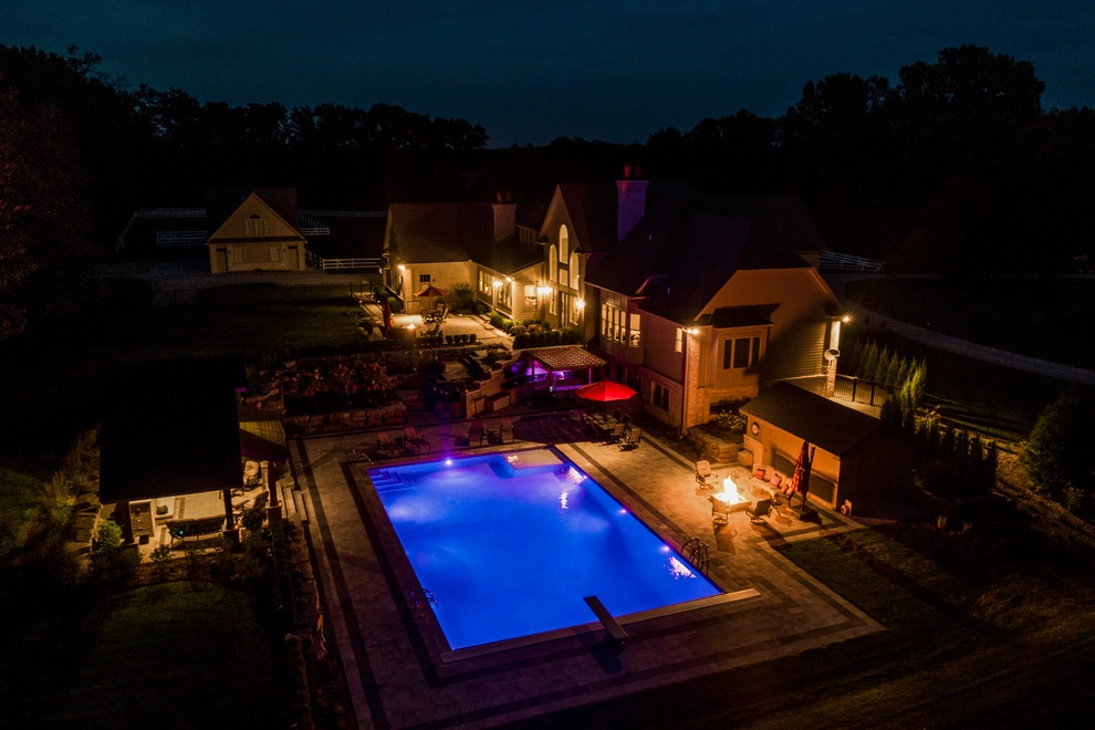 Brighton, MI - Pool Backyard Landscape Design & Install by Troy Clogg Landscape Associates - Photo 13