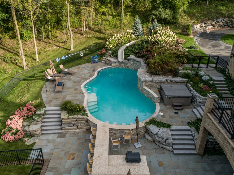 Milford, MI - Backyard Pool Bar Landscape Design & Install by Troy Clogg Landscape Associates - Photo 19