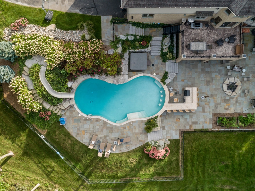 Milford, MI - Backyard Pool Bar Landscape Design & Install by Troy Clogg Landscape Associates - Photo 8