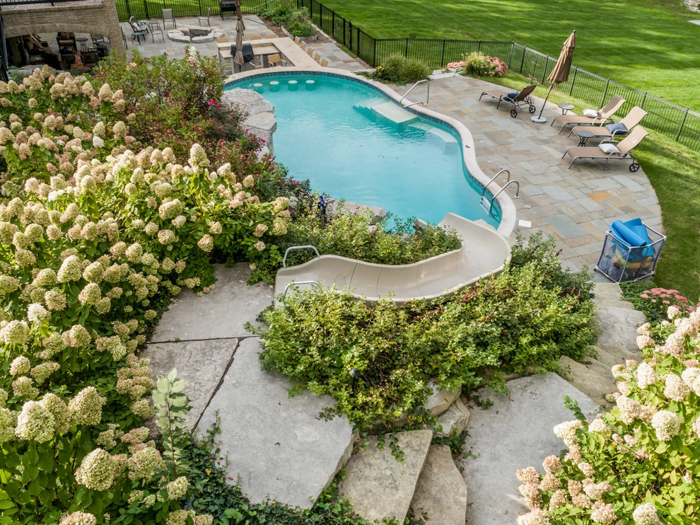 Milford, MI - Backyard Pool Bar Landscape Design & Install by Troy Clogg Landscape Associates - Photo 21