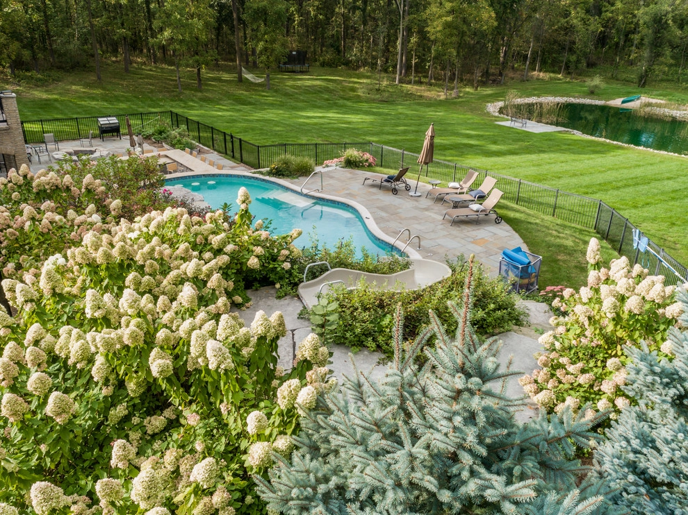 Milford, MI - Backyard Pool Bar Landscape Design & Install by Troy Clogg Landscape Associates - Photo 41