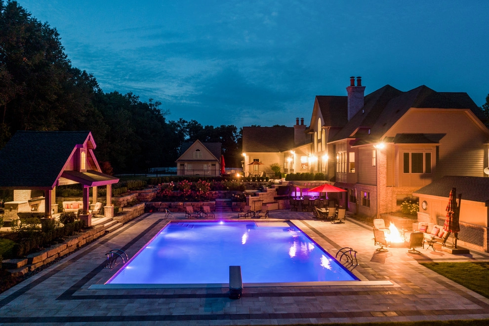 Brighton, MI - Pool Backyard Landscape Design & Install by Troy Clogg Landscape Associates - Photo 9