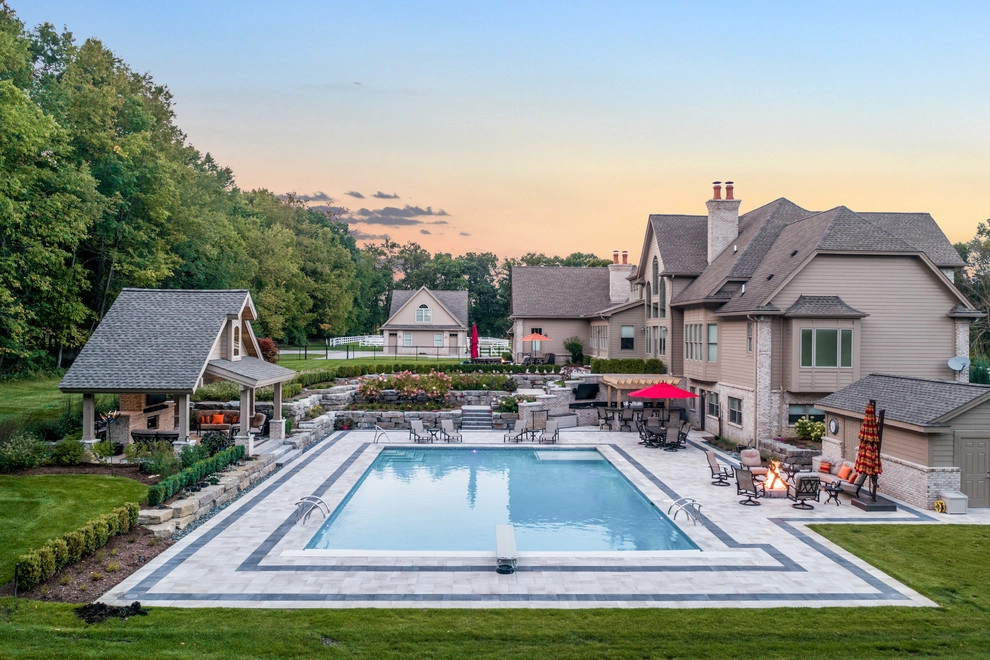 Brighton, MI - Pool Backyard Landscape Design & Install by Troy Clogg Landscape Associates - Photo 18