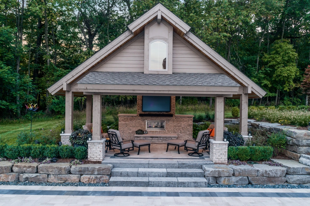 Brighton, MI - Pool Backyard Landscape Design & Install by Troy Clogg Landscape Associates - Photo 28
