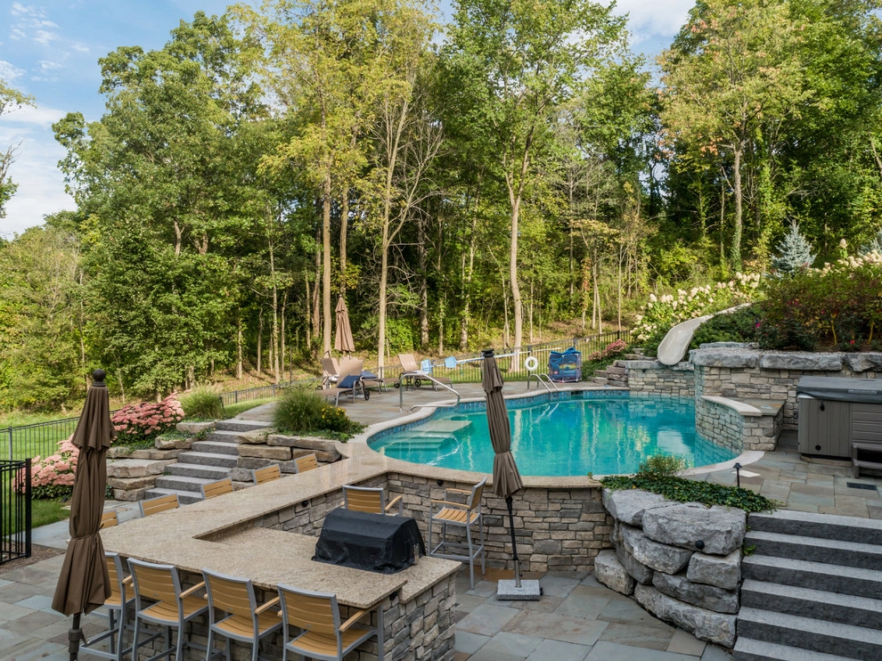 Milford, MI - Backyard Pool Bar Landscape Design & Install by Troy Clogg Landscape Associates - Photo 32