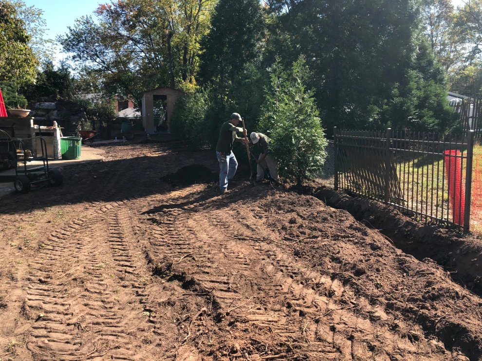 Side Yard grading project - (Before & After) by Truesdale Nursery & Landscape Services - Photo 9
