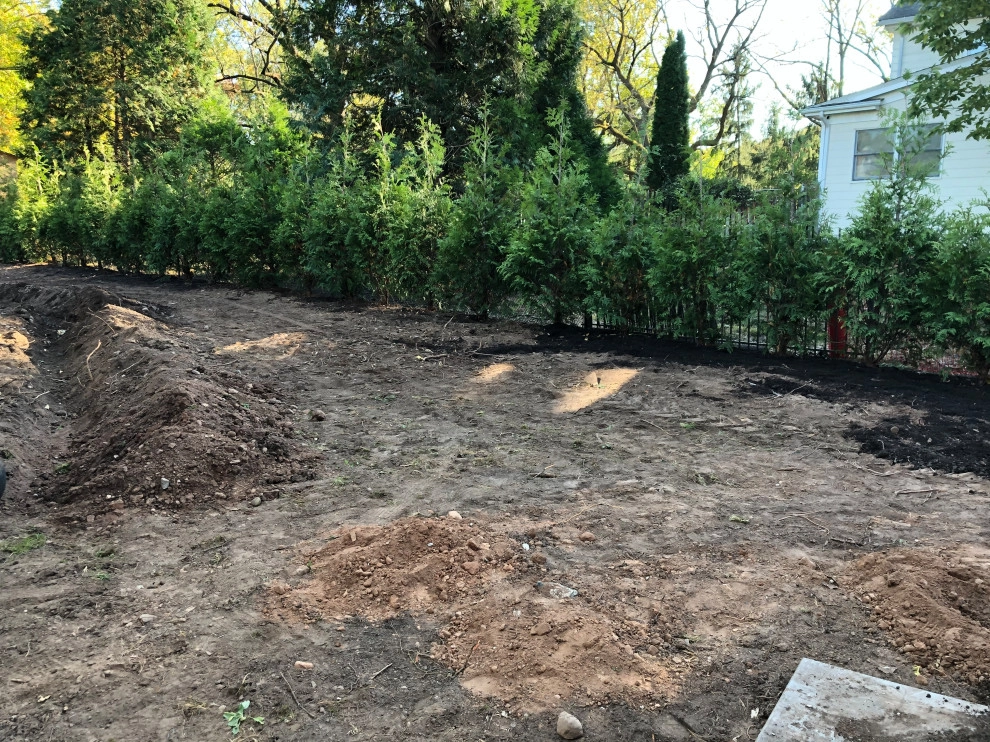 Side Yard grading project - (Before & After) by Truesdale Nursery & Landscape Services - Photo 4