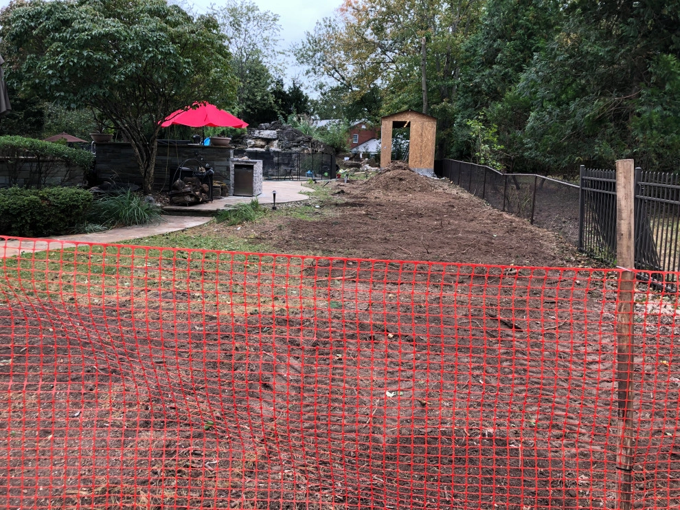 Side Yard grading project - (Before & After) by Truesdale Nursery & Landscape Services - Photo 6