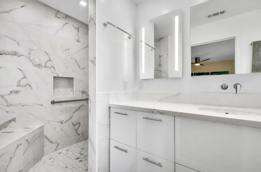 Elegant Modern Spa Bathroom Design by Golden Shore Design And Build - Photo 6