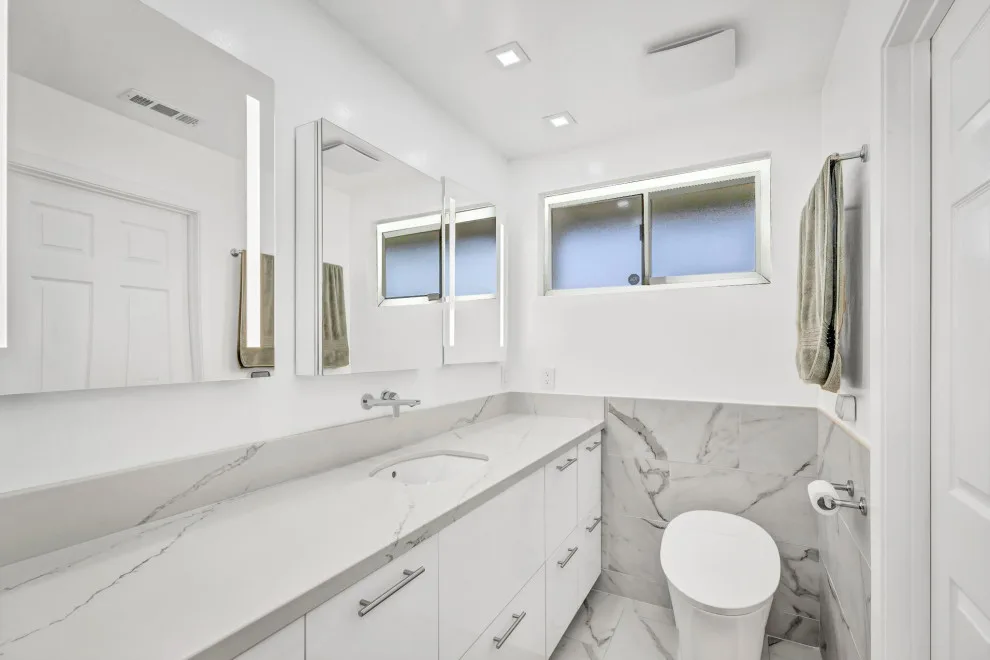 Elegant Modern Spa Bathroom Design by Golden Shore Design And Build - Photo 2