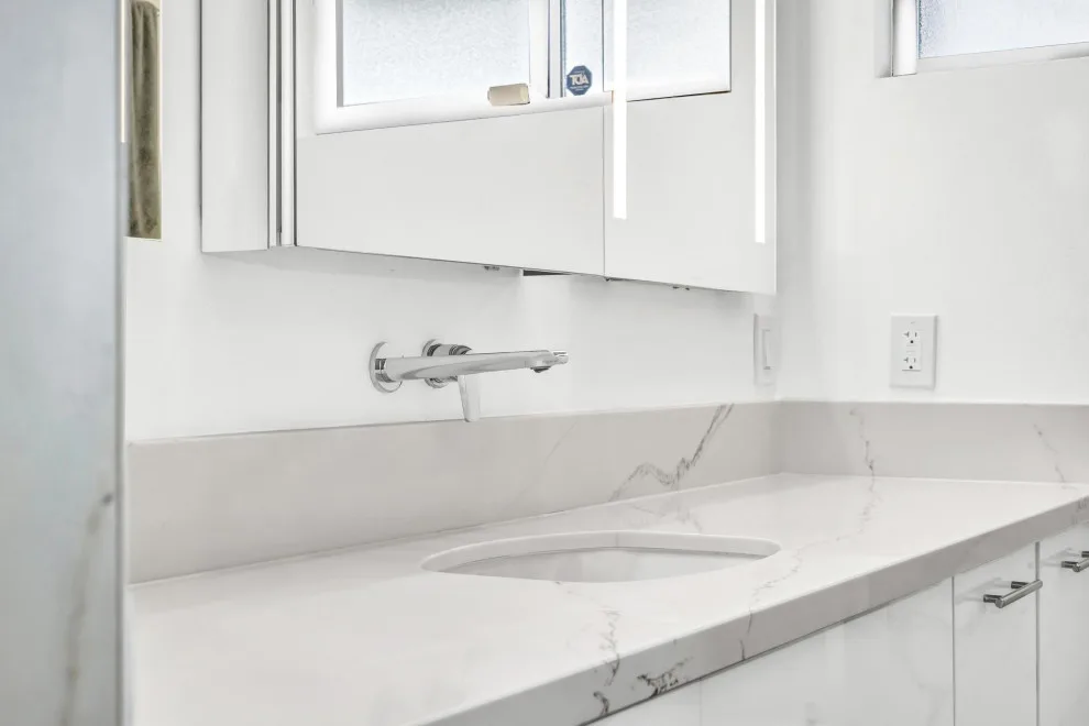 Elegant Modern Spa Bathroom Design by Golden Shore Design And Build - Photo 4