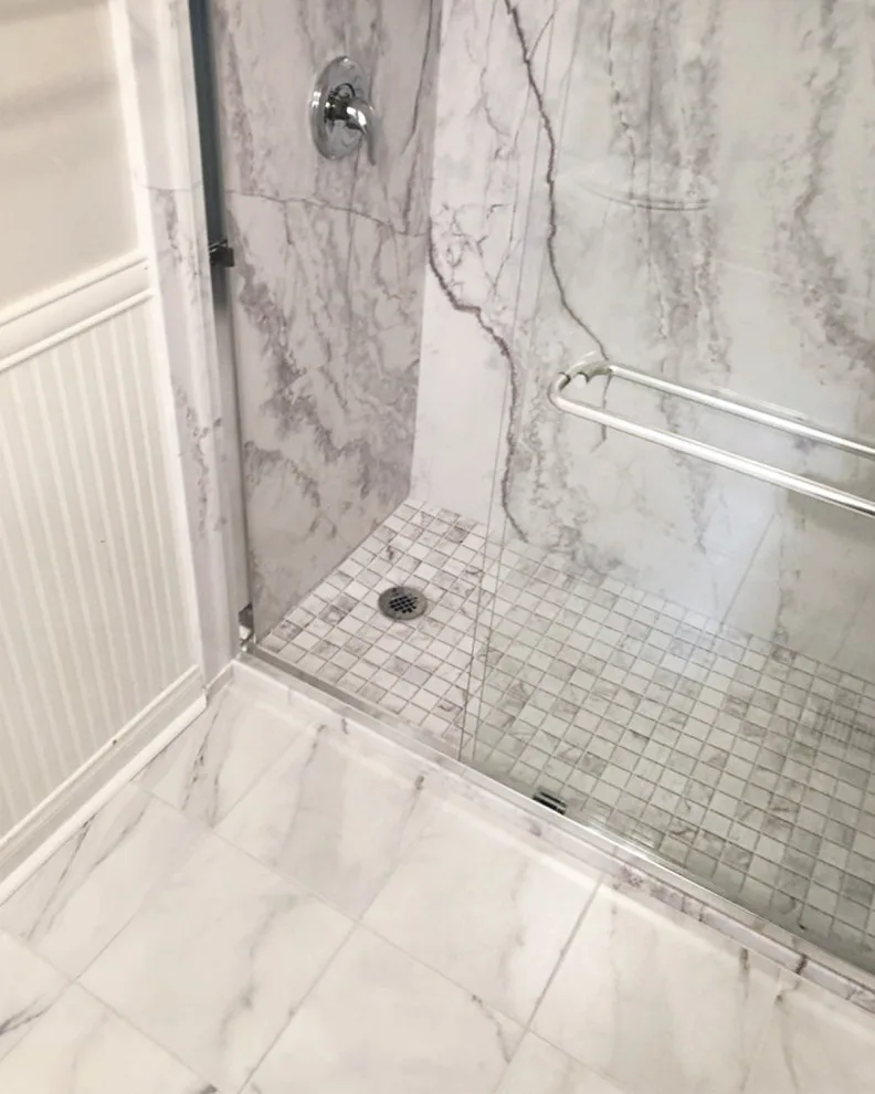 Orange County Marble Bathroom Renovations by American Home Remodeling - Photo 3