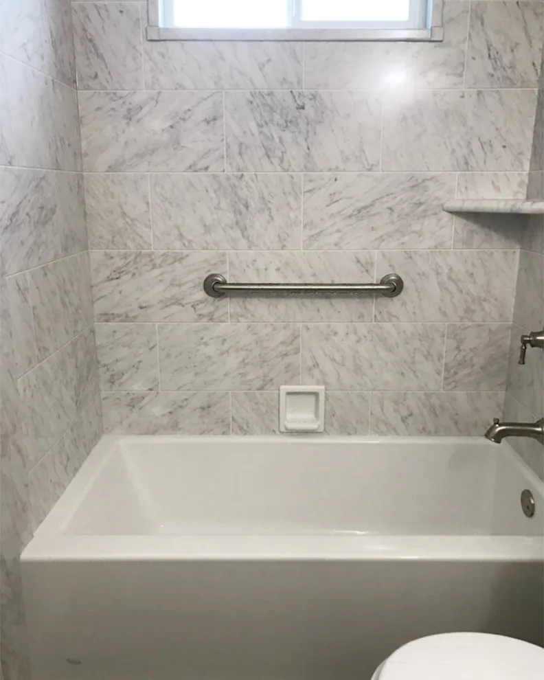 Orange County Marble Bathroom Renovations by American Home Remodeling - Photo 7