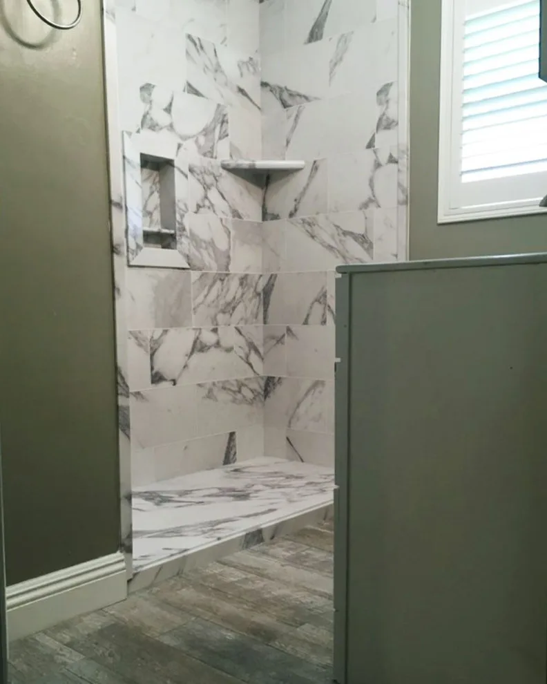 Orange County Marble Bathroom Renovations by American Home Remodeling - Photo 14