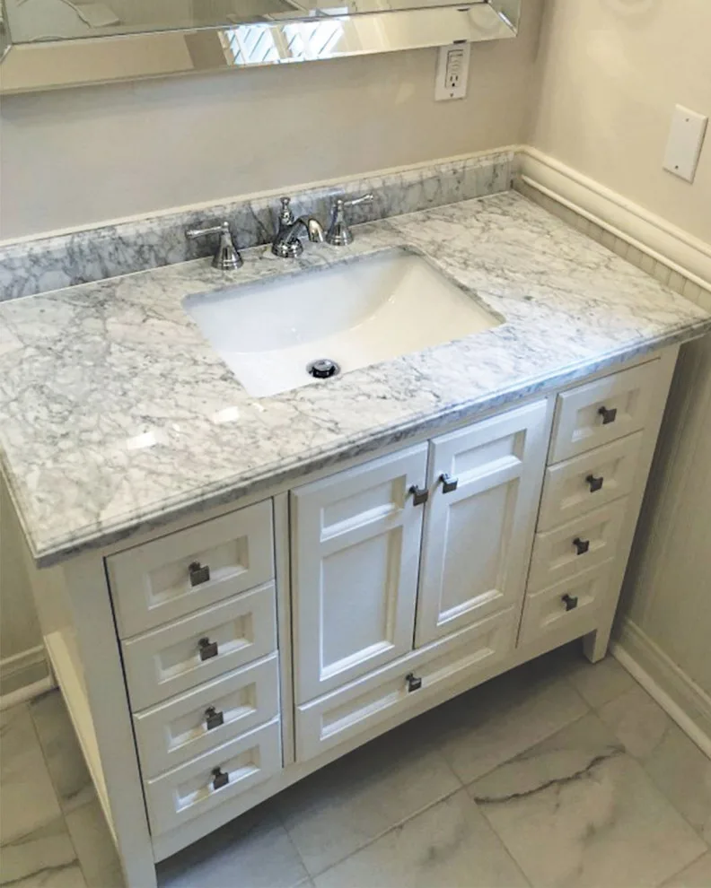 Orange County Marble Bathroom Renovations by American Home Remodeling - Photo 6