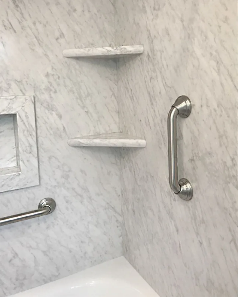 Orange County Marble Bathroom Renovations by American Home Remodeling - Photo 10
