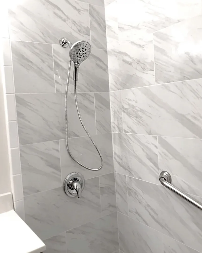 Orange County Marble Bathroom Renovations by American Home Remodeling - Photo 17