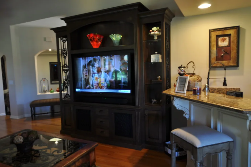 Martinez Bespoke Media Center and Kitchen Refurbishment by Legacy Millworks, Inc. - Photo 9