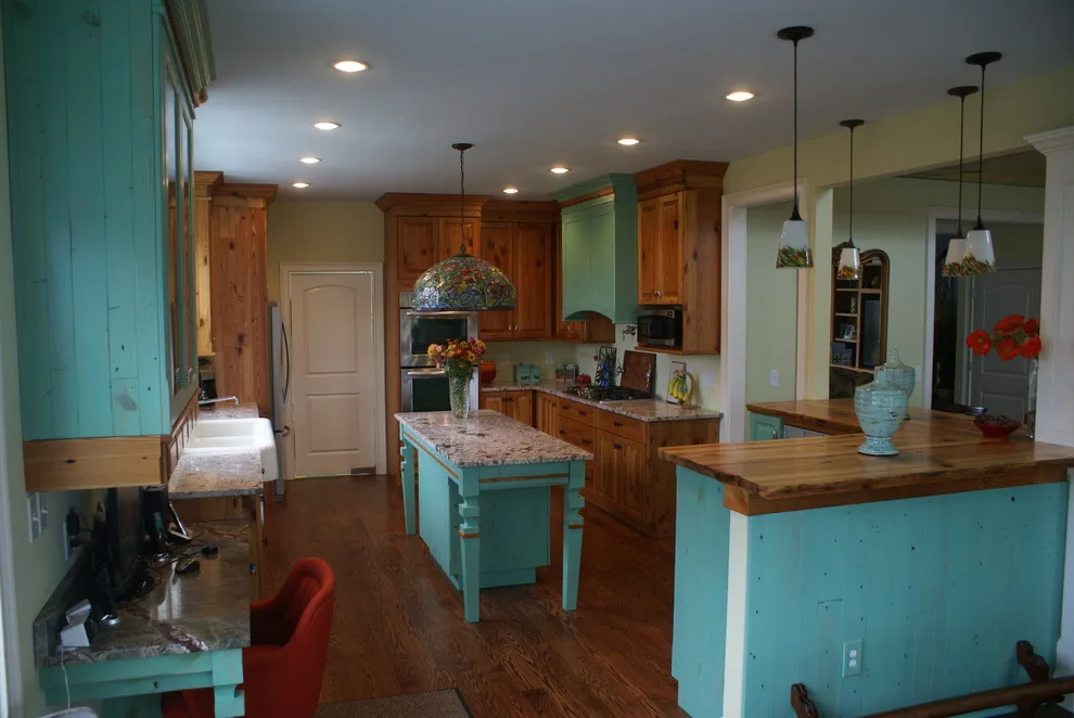 Mary's Vintage Heart Pine Kitchen by Diversified Woods Inc. - Photo 3