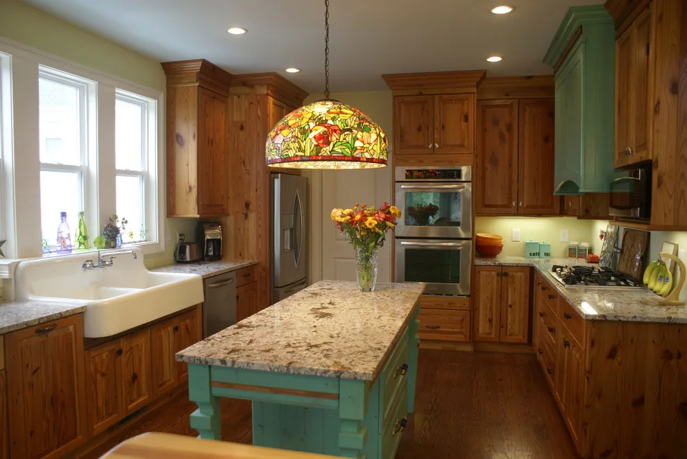 Mary's Vintage Heart Pine Kitchen by Diversified Woods Inc. - Photo 4