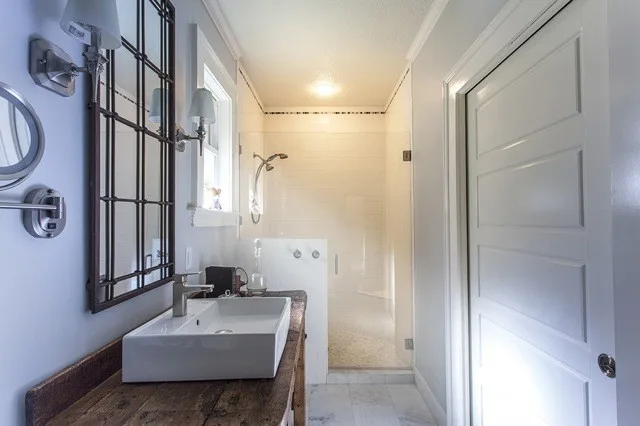 Eclectic Riverside Avenue Master Bathroom by Centerbeam Construction - Photo 2