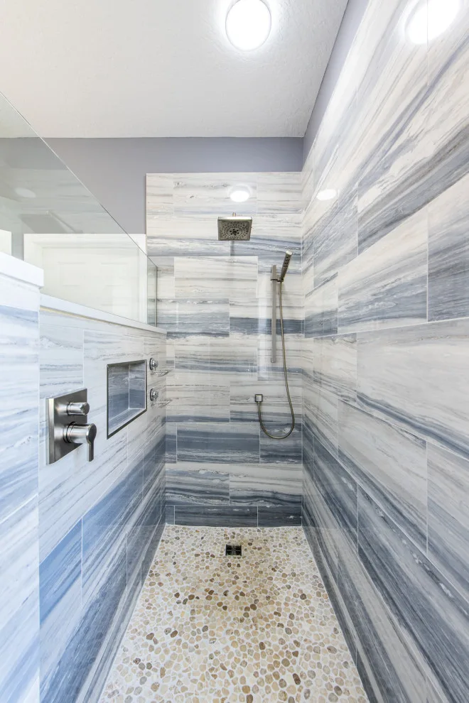 Azure Hues Primary Bath by CMK Construction - Photo 6