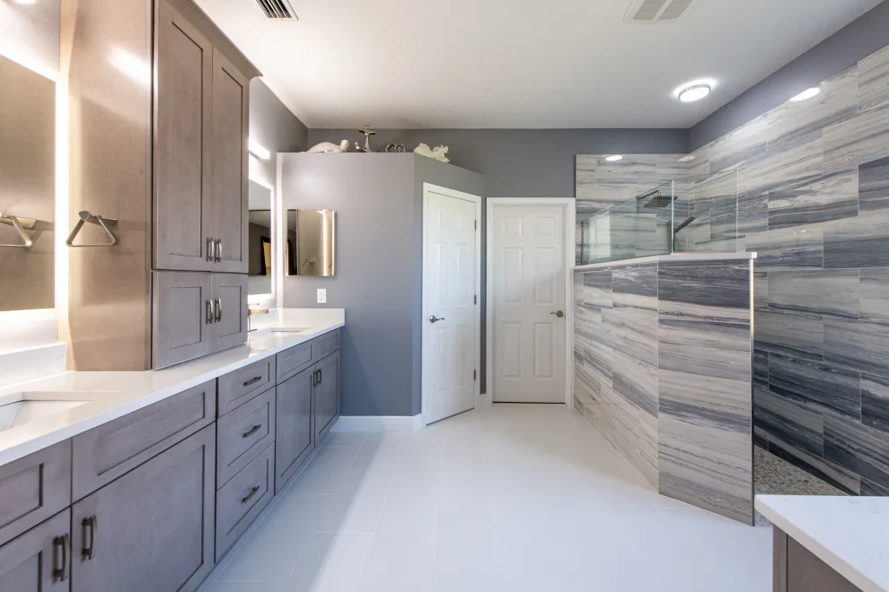 Azure Hues Primary Bath by CMK Construction - Photo 2