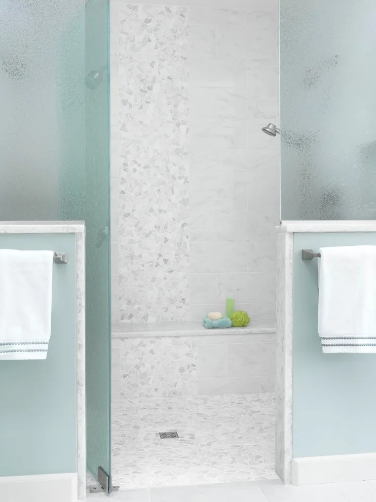 Master Bath with Reflective Cabinets by Lorrien Homes & Remodeling - Photo 5