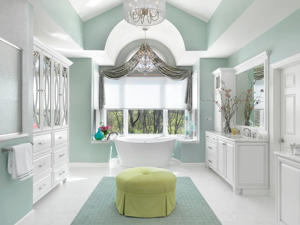 Master Bath with Reflective Cabinets by Lorrien Homes & Remodeling - Photo 3