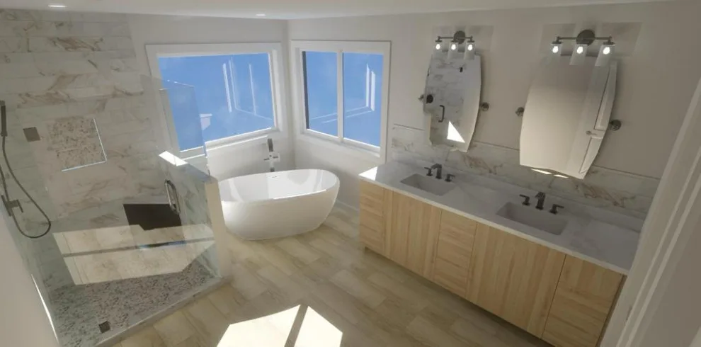 Luxury Bathroom Makeover with 3D Visualization by Austin Dream Remodeling - Photo 3